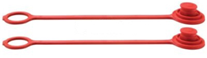 1/2 in. Dust Plug - Red Rubber, 2-Pack