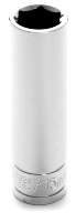 Deep-Well Impact Socket - 15 mm, 1/2 in. Drive, 6-Point