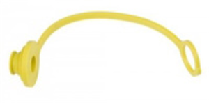 1/2 in. Dust Plug - Yellow Rubber, 2-Pack