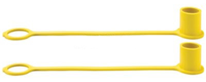 1/2 in. Dust Cap - Yellow Rubber, 2-Pack