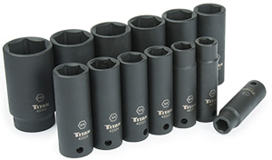 Impact Socket Set - 13 Pc 1/2 in. Drive SAE DW