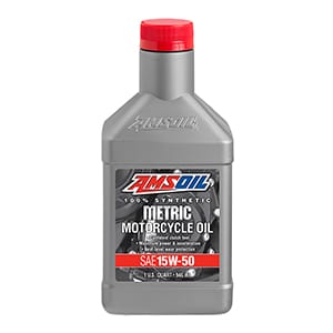 AMSOIL Metric Motorcycle Oil - 15W-50, 100% Synthetic